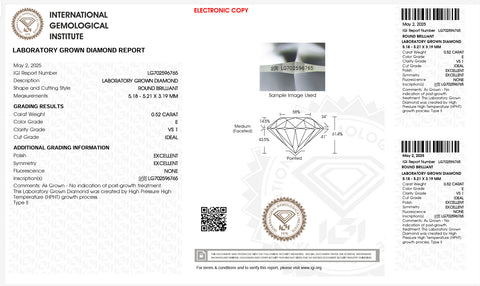 زوج من الأقراط مختبري (1ct-VS1-G)