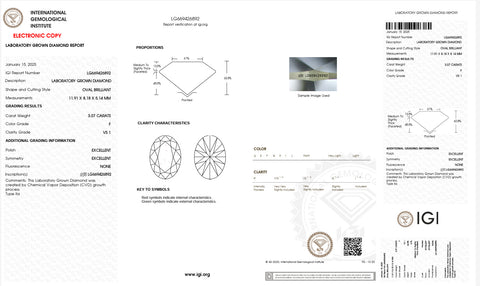 خاتم سولتير مختبري (3ct-VS1-F)