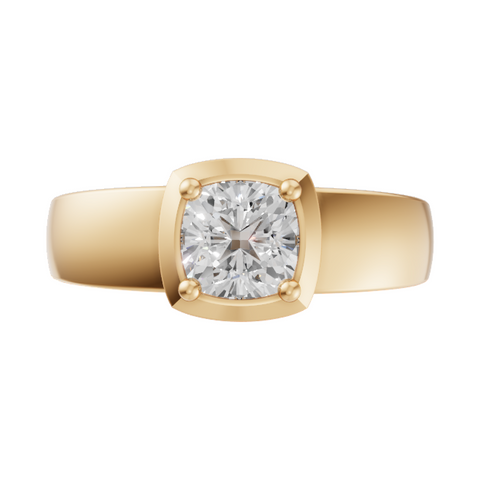 cushion-14k yellow gold|cushion-18k yellow gold