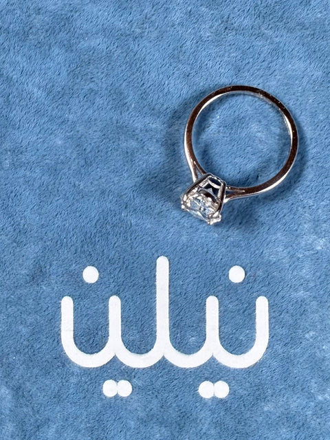 خاتم سولتير مختبري (3ct-VS1-F)