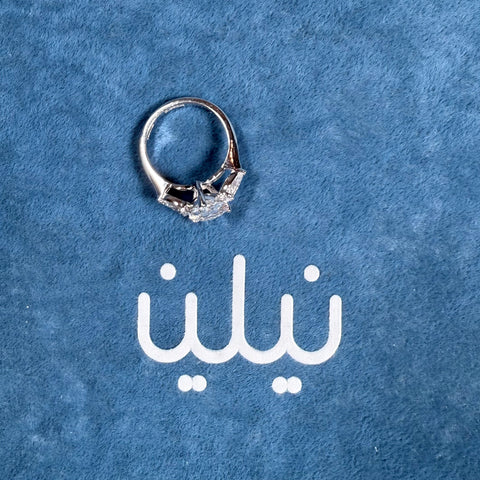 خاتم ثلاثي مختبري (2.06ct-VS1-E)