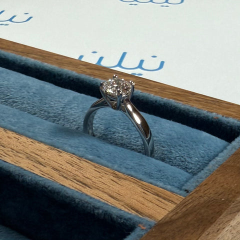 خاتم سوليتير مختبري (1ct-VS1-G)