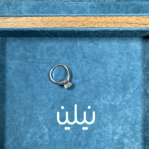 خاتم سوليتير مختبري (2.01ct-VS1-F)